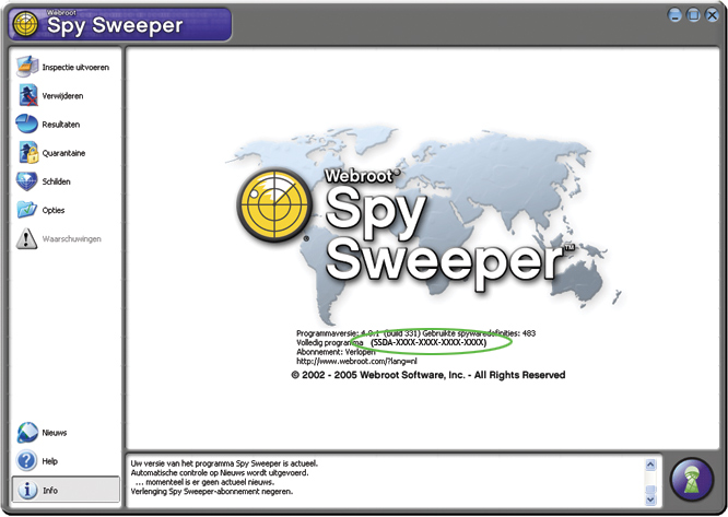 Verlengen Spy Sweeper