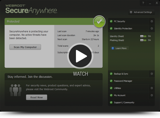 Freeware Virus Webroot