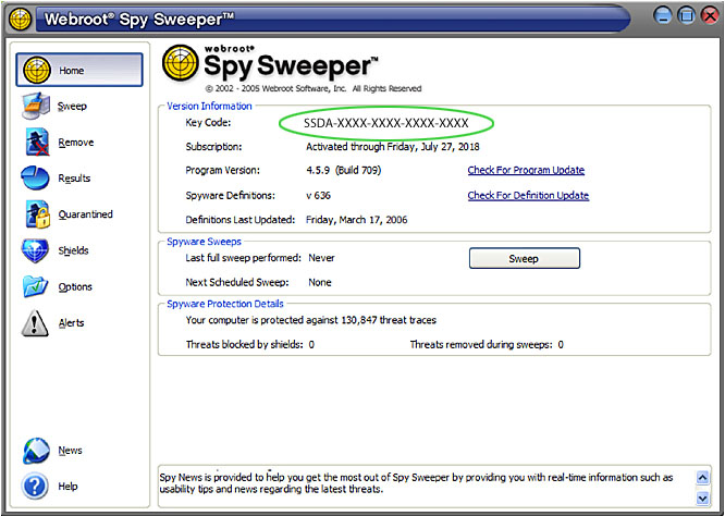 Renovar Spy Sweeper